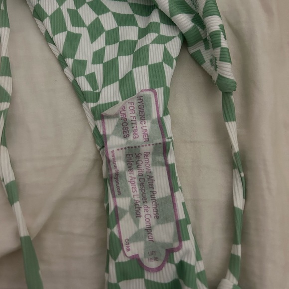 Copper Closet Checkered Bikini Bottoms size medium NEW WITH TAGS - Picture 3 of 4